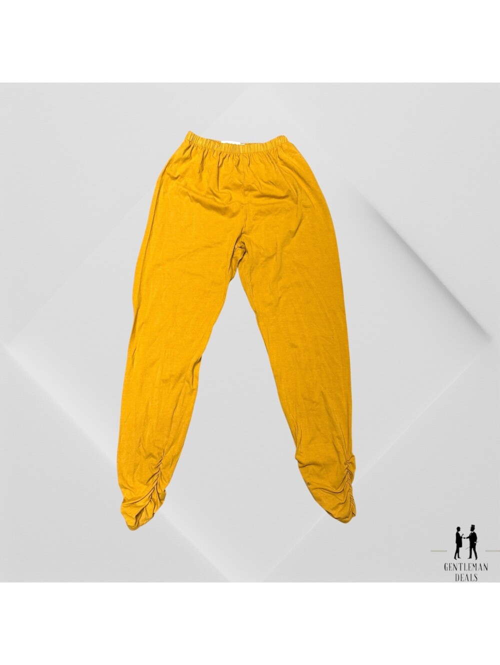 Bodil Cotton Summer Beach Travel Comfort Trousers Pants Size S Small Mustard